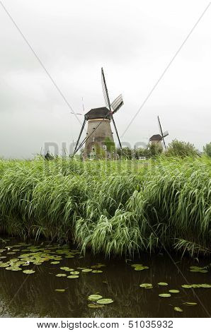 Windmill At Kinderdijk, Netherlands