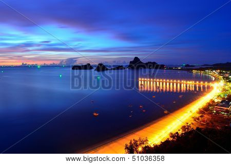 View Of Ao Manao Bay In Prachuap Khiri Khan, Thailand