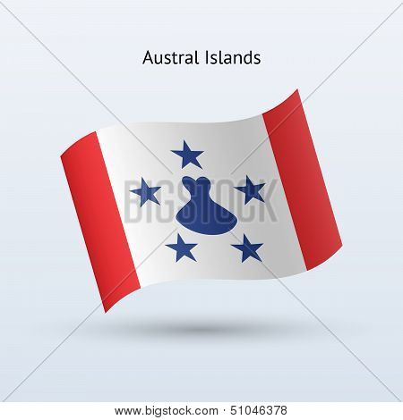 Austral Islands flag waving form.