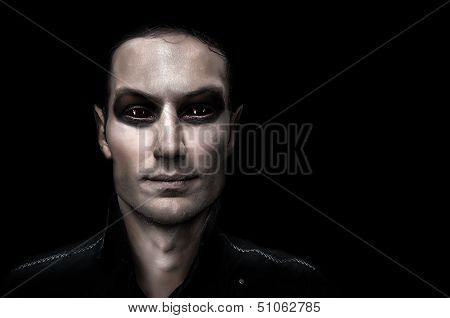 Fashion Portrait Of Young Adult Vampire