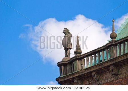 Pomnik na dachu Rathaus Bremen, Niemcy