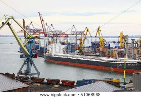Industrial Landscape Of Odesa Seaport, Ukraine