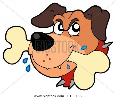 Angry Hund Gesicht