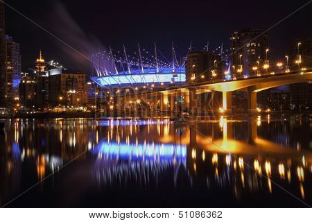 False Creek Vancouver Night Reflections