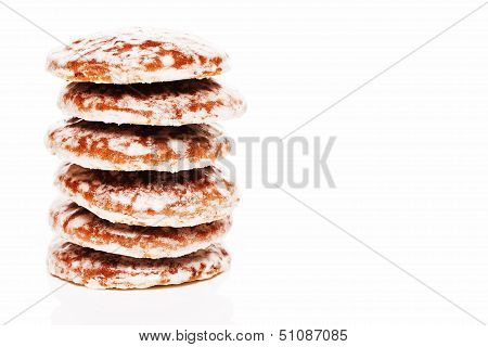 Stack Of Lebkuchen Gingerbread Cookies