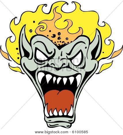 visage de démon