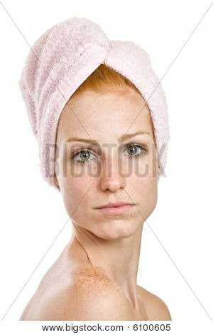 Portrait einer Frau Redhead turban