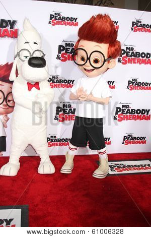 LOS ANGELES - MAR 5:  Mr. Peabody, Sherman at the 