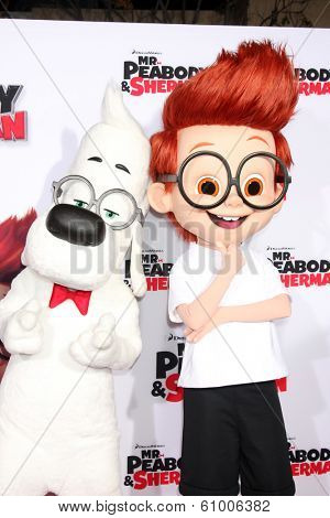 LOS ANGELES - MAR 5:  Mr. Peabody, Sherman at the 