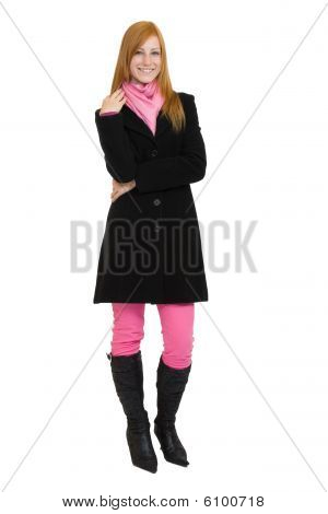 Frau mit roten Haaren
