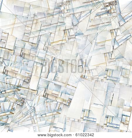 Abstract Art Reminiscent of City Blocks