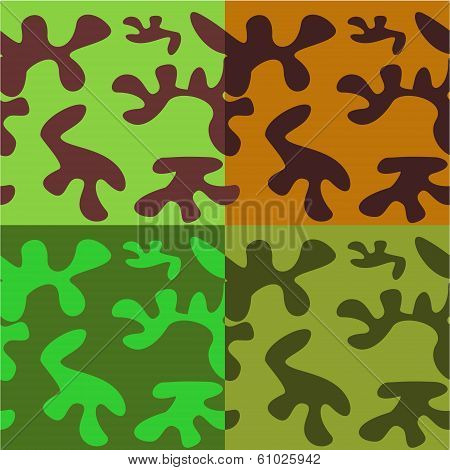 Camouflage background with ameba pattern