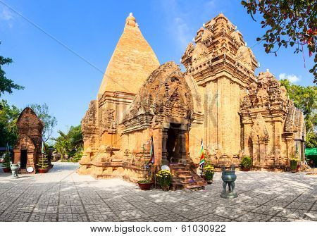 The towers of Po Nagar near Nha Trang in Vietnam