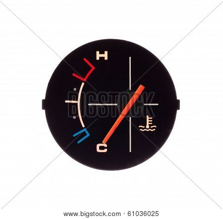 Temperature Guage Of A Motorbike