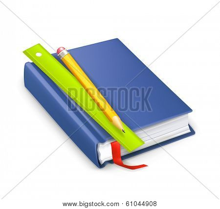 Schoolbook, vector icon
