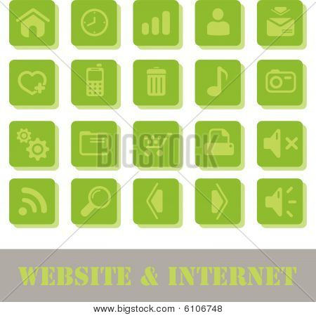 Internet & hjemmesiden ikoner
