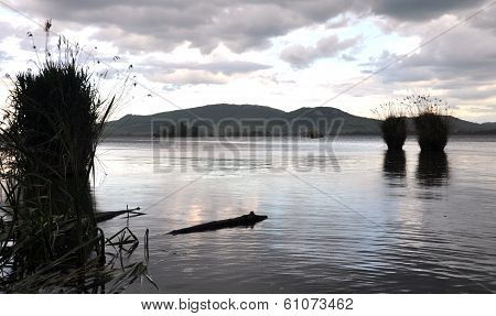 Lake and solid Palava, Czech Republic, Europe
