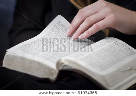 Woman Reading and Study the Bible