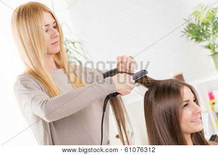 At The Hairdresser's