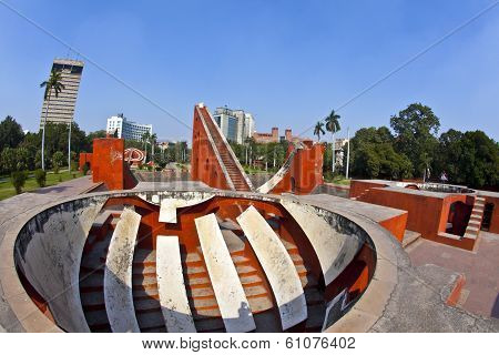 JAIPUR, INDIA - JUNE 3, 2012: astronomical observatory Janta Mantar in jaipur, India