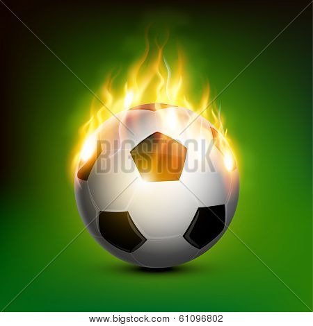 Soccer Ball On Fire
