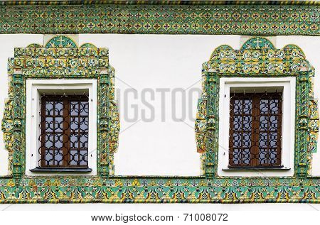 Window In St. Nicholas Convent. Russia