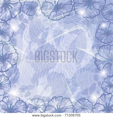 Background with flowers Ipomoea