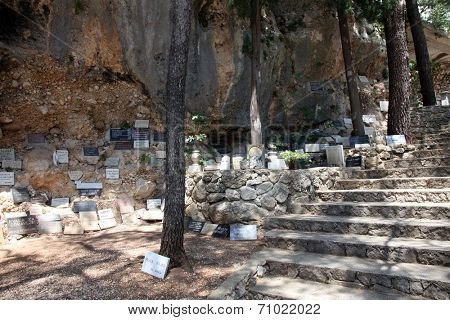 VEPRIC, CROATIA - JUNE 07: Votive tablets at the Shrine of Our Lady of Lourdes in Vepric, Croatia, on June 07, 2012. 