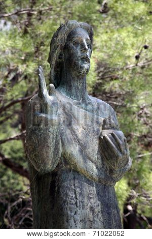 VEPRIC, CROATIA - JUNE 07: Sacred Heart of Jesus, Shrine of Our Lady of Lourdes in Vepric, Croatia, on June 07, 2012. 