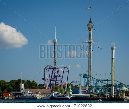 Grona Lund amusement park in Stockholm