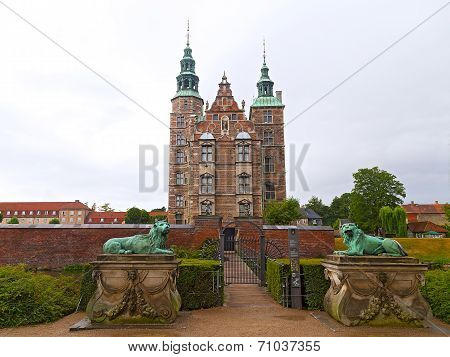 Rosenborg Castle in Copenhagen Denmark