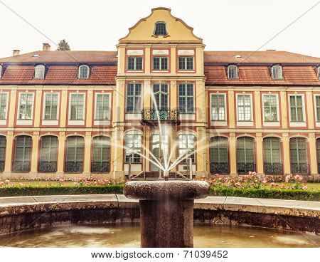 Gdansk - June 20: Abbots Palace Poland Oliva Park on June 20th, 2014 in Gdansk, Poland