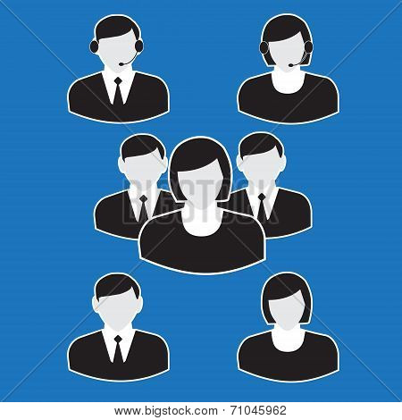 Office People Icons Set