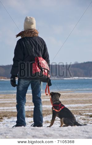 Mij en mijn hond.