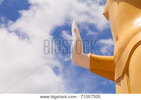 Hand Of Buddha,wat Phar Sri Rattana Mahathat. Temple, Phitsanulok In Thailand