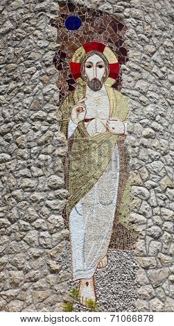 VEPRIC, CROATIA - JUNE 07: Jesus, Shrine of Our Lady of Lourdes in Vepric, Croatia, on June 07, 2012. 