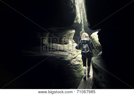 Girl in the labyrinth