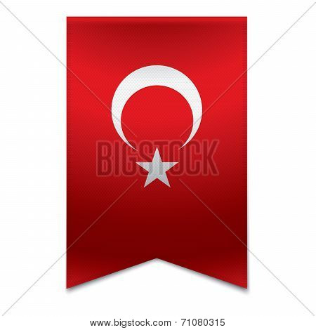 Ribbon Banner - Turkish Flag