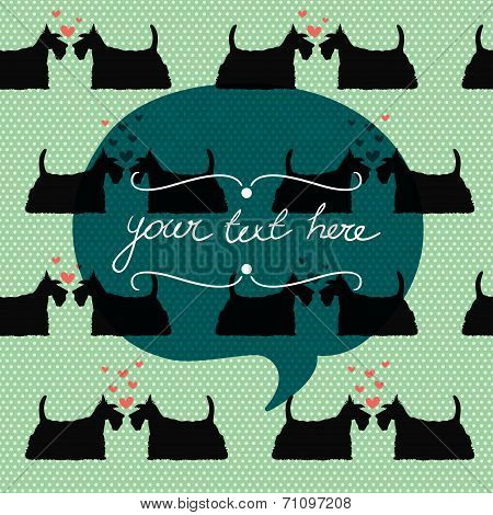 Cartoon Dogs Pattern.