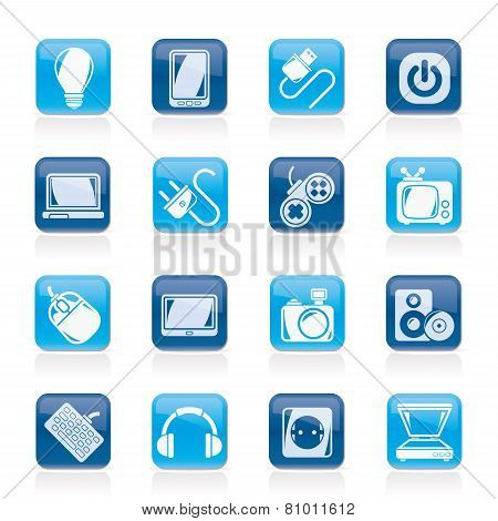 Electronic Devices objects icons