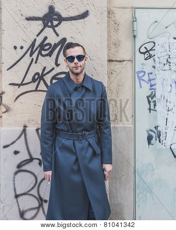 People Outside Dirk Bikkembergs Fashion Show Building For Milan Men's Fashion Week 2015