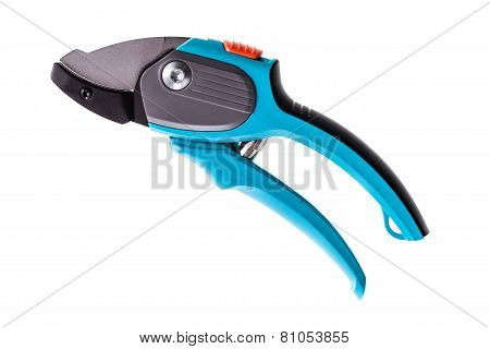 Isolated Blue Secateurs