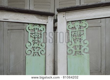 Little White Gate Of Thai Style House