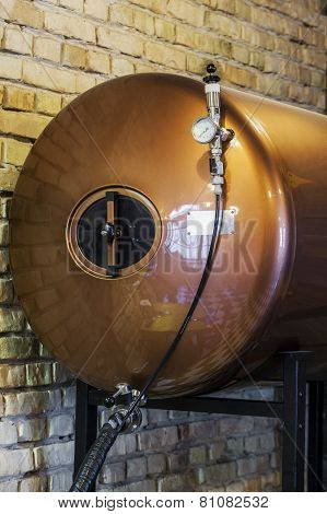 Small Tank Of Beer In A Pub