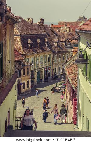 Medieval Lower Town, Sibiu, Romania