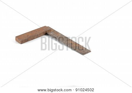 Tool - Vintage Metal Square Isolated On White Background