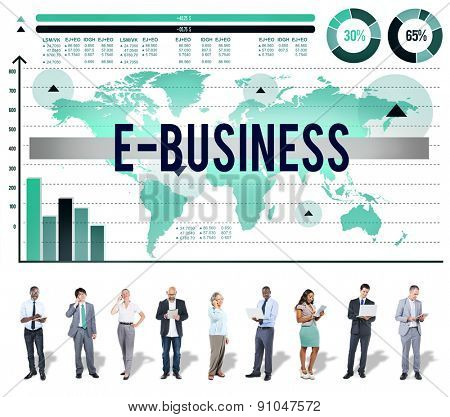 E-Business Online Networking Technology Marketing Commerce Concept