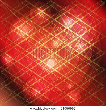 Red Technical background with circle dots light