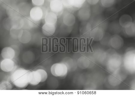 Blurred Light  Bokeh Abstract Gray Background