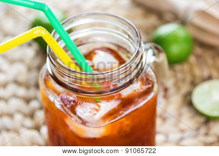 Ice Tea With Lime